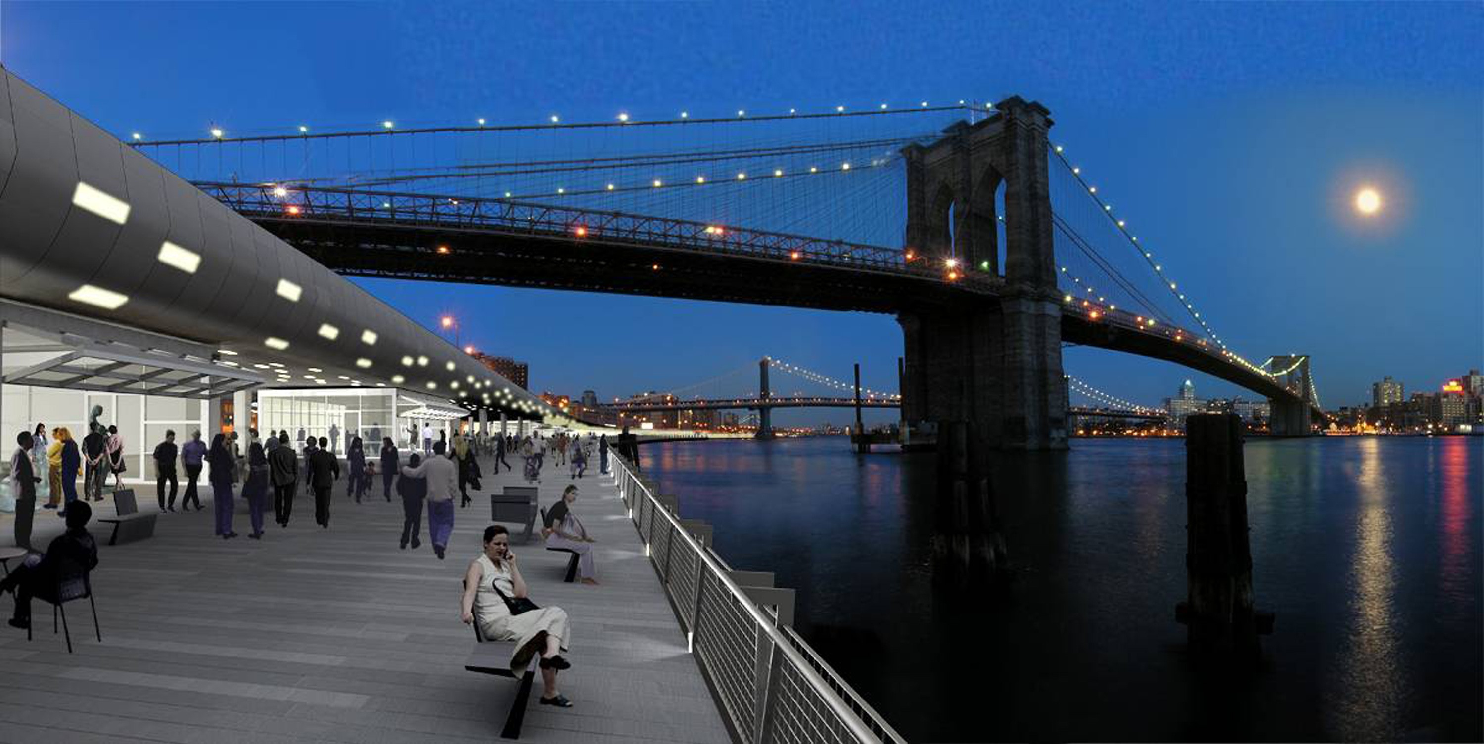 East River Esplanade - Brooklyn Bridge